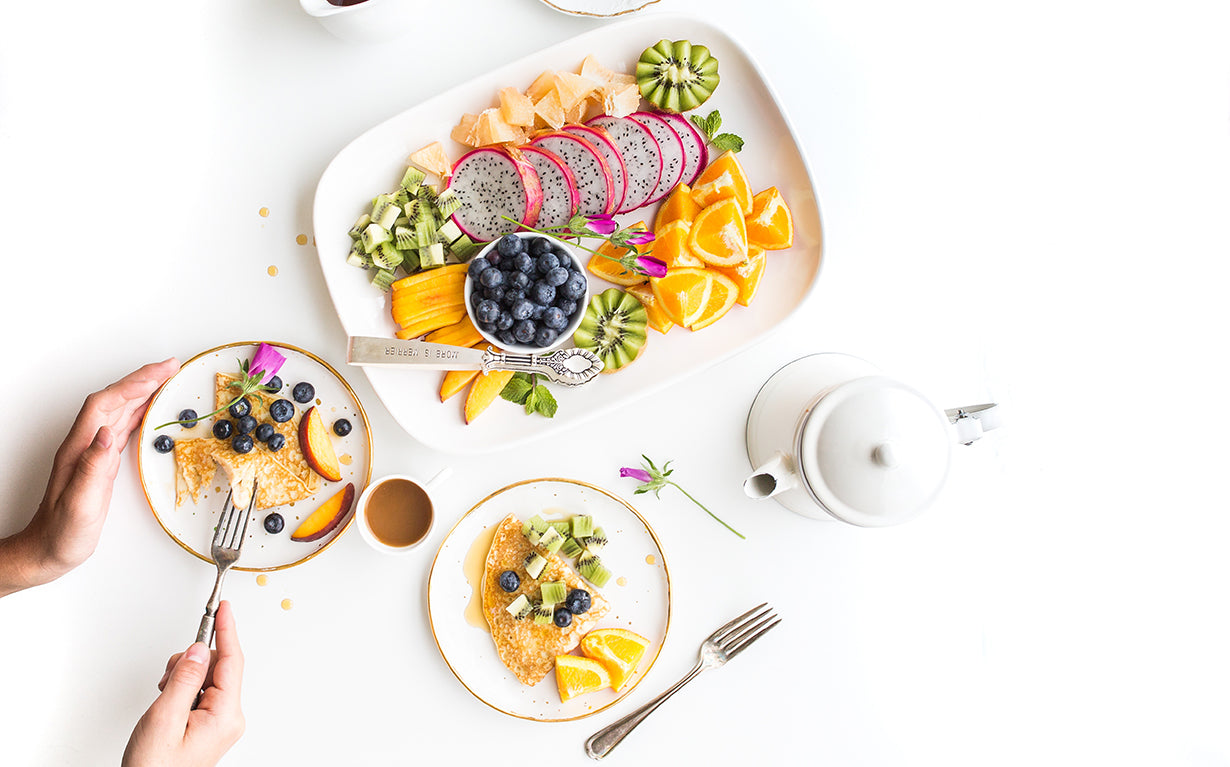 Awesome breakfast of Fruits & Salads